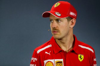 Sebastian Vettel, Ferrari pendant la conférence de presse