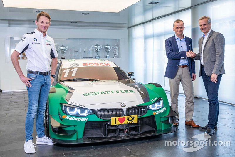 Marco Wittmann, BMW Team RMG, BMW M4 DTM, mit Jens Marquardt, und Matthias Zink
