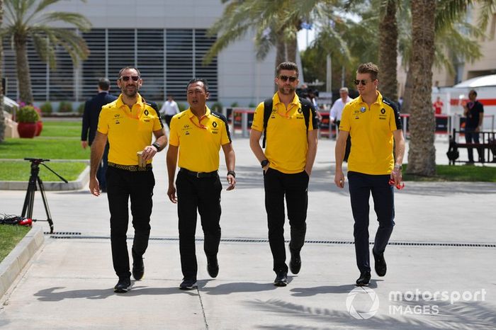 Cyril Abiteboul, CEO de Renault F1 Team y Nico Hulkenberg, Renault F1 Team