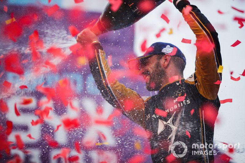 Jean-Eric Vergne, DS TECHEETAH, 1st position, celebrates