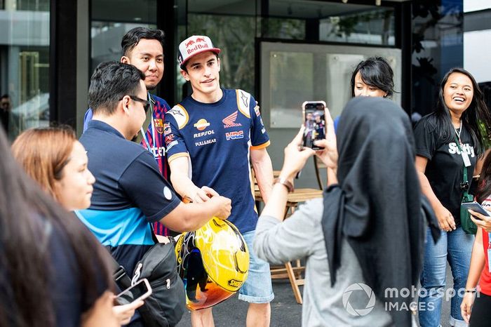 Marc Marquez, Repsol Honda Team con los fans