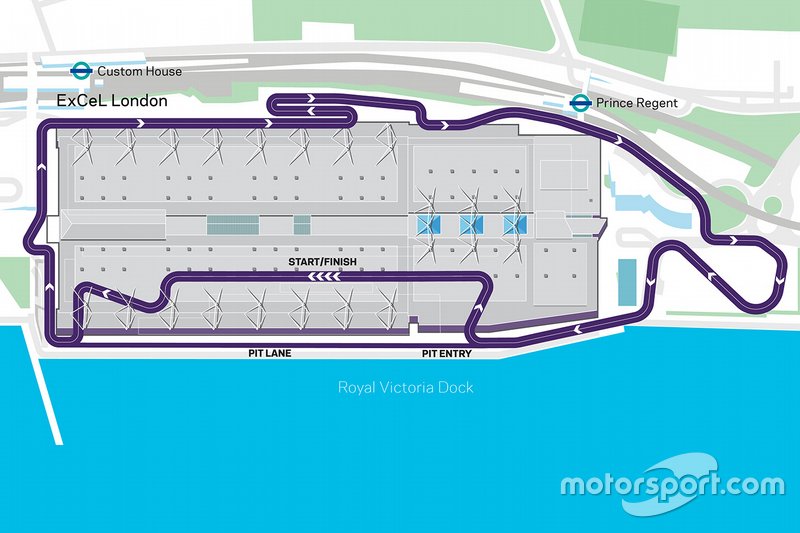 Mappa dell'E-Prix di Londra