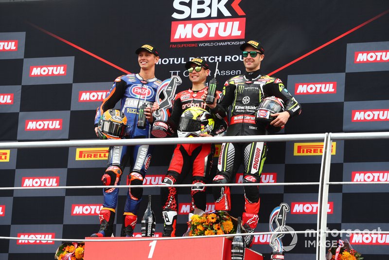 Michael van der Mark, Pata Yamaha, Alvaro Bautista, Aruba.it Racing-Ducati Team, Jonathan Rea, Kawasaki Racing