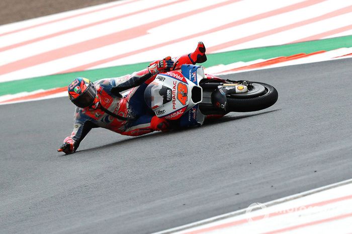 Jack Miller, Pramac Racing caída