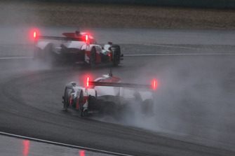 #7 Toyota Gazoo Racing Toyota TS050: Mike Conway, Kamui Kobayashi, Jose Maria Lopez, #8 Toyota Gazoo Racing Toyota TS050: Sébastien Buemi, Kazuki Nakajima, Fernando Alonso