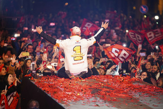 Campeón 2018 Marc Márquez, Repsol Honda Team celebra en Cervera
