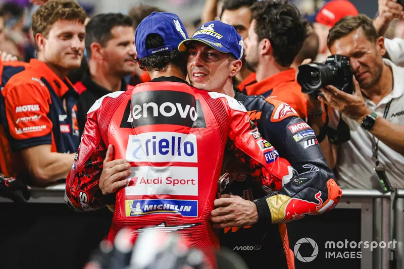 Maverick Viñales, Red Bull KTM Tech 3, Francesco Bagnaia, Ducati Team