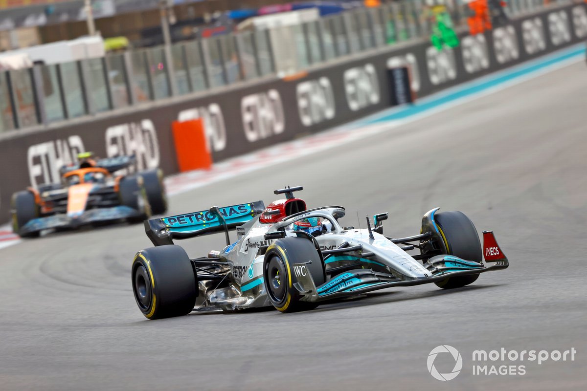 George Russell, Mercedes W13, Lando Norris, McLaren MCL36