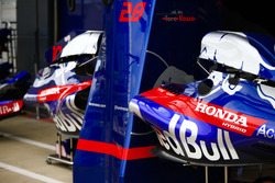 Toro Rosso bodywork in the pit lane