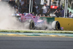 Esteban Ocon, Force India VJM11, runs off the track