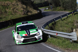 Umberto Scandola, Guido D'Amore, Skoda Fabia R5, SA Motorsport Italia
