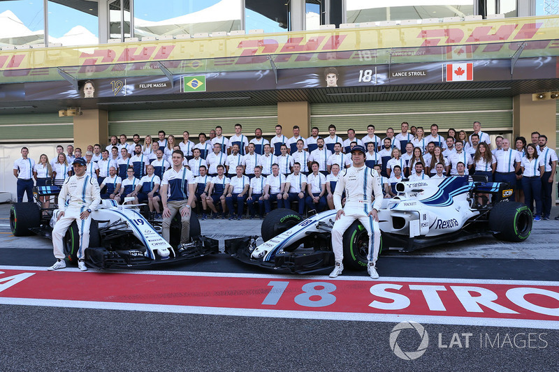 Felipe Massa, Williams, Paul di Resta, Williams and Lance Stroll, Williams at the Williams team phot