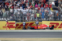 Sebastian Vettel; Ferrari SF71H crashed out of the lead