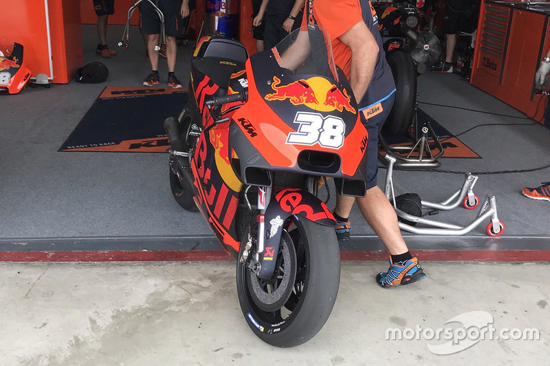 Bike of Bradley Smith, Red Bull KTM Factory Racing with new fairing