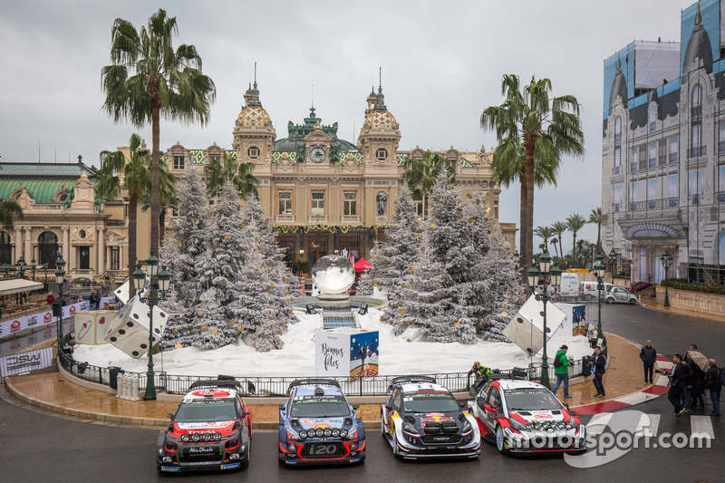 Foto di gruppo delle auto del WRC 2018