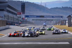 Start action #8 Jackie Chan DC Racing X Jota Oreca 05 Nissan: Stephane Richelmi, Harrison Newey, Thomas Laurent leads