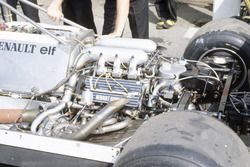 The turbocharged Renault engine in the RE30 of Rene Arnoux