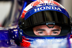 Marc Marquez, tests the Toro Rosso F1 car