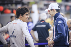 Lance Stroll, Williams and Esteban Ocon, Force India F1