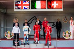 Podium: Lando Norris, Carlin, Antonio Fuoco, Charouz Racing System, Louis Deletraz, Charouz Racing S