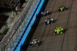 Kyle Kaiser, Juncos Racing Chevrolet, Simon Pagenaud, Team Penske Chevrolet, Graham Rahal, Rahal Letterman Lanigan Racing Honda