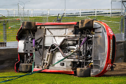 Fabian Coulthard, Team Penske Ford car after his crash
