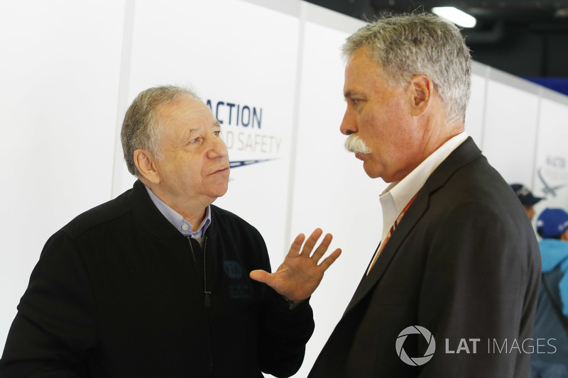Jean Todt, Presiden FIA, Chase Carey, Chairman, Formula One