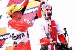 Podium: Ralf Waldmann and Max Biaggi