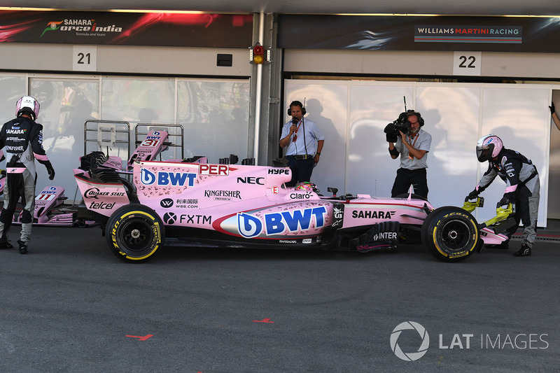 Abandon : Sergio Pérez (Force India)