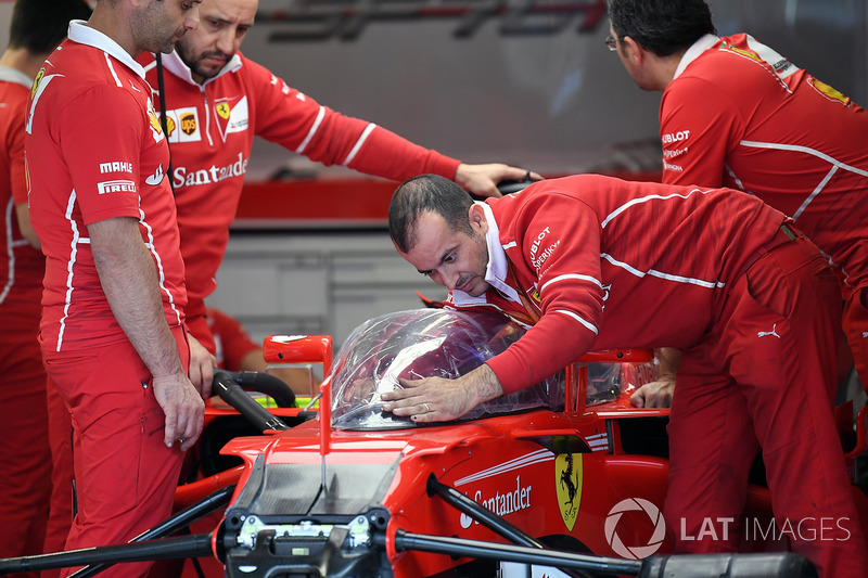 Ferrari SF70H with cockpit shield