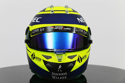 Le casque de Sergio Perez, Sahara Force India F1