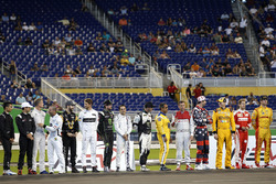 Drivers line up
