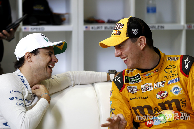 Felipe Massa and Kyle Busch
