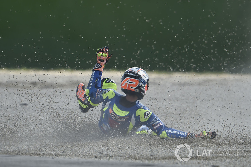 Alex Rins, 5 kali kecelakaan
