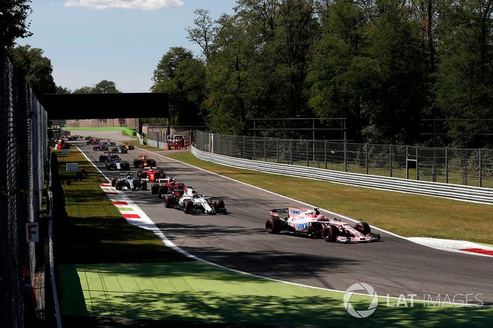 Esteban Ocon, Sahara Force India VJM10 al inicio