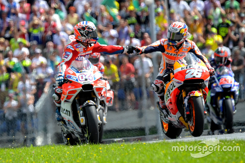 Andrea Dovizioso, Ducati Team ve Dani Pedrosa, Repsol Honda Team