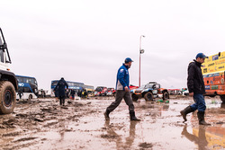 Hochwasser im Biwak in Oruro