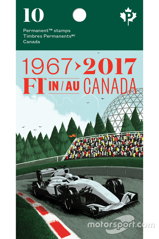 Broschüre für Briefmarken: Formel 1 in Kanada