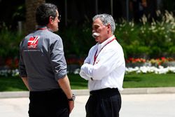 Guenther Steiner with Chase Carey