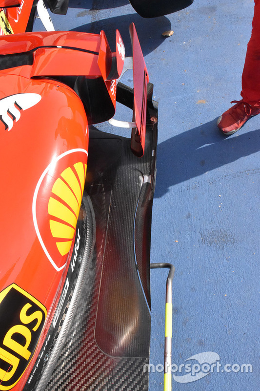 Ferrari SF70H detalle del sidepod