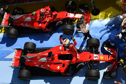 Race winner Sebastian Vettel, Ferrari SF70-H