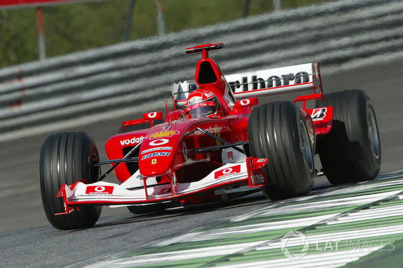 2003: Ferrari - Campeão, 6 vitórias, 93 pontos, 16 GPs