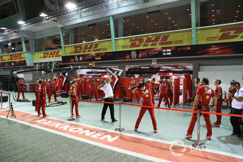 Ferrari mechanics warm up exercises
