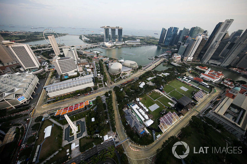 Aerial view from the 66th floor of the Swissotel