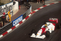 Ayrton Senna, McLaren MP4/8, Michae Schumacher, Benetton Ford