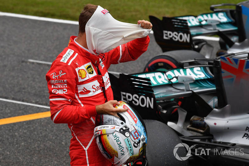 Sebastian Vettel, Ferrari in parc ferme