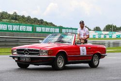 Sergio Perez, Sahara Force India on the drivers parade