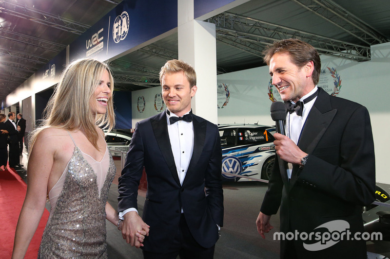 Le champion du monde de F1 Nico Rosberg et sa femme Vivian