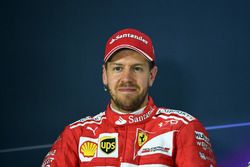 Sebastian Vettel, Ferrari in the Press Conference