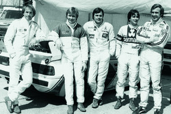 Jacques Laffite, Didier Peroni, Alan Jones, Nelson Piquet, Carlos Reutemann